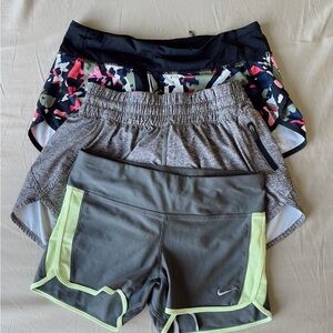 Athletic Shorts Bundle Lulu Lemon Nike Runners Work Out Gray Multi Color Run